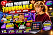 design eye catching  mrbeast style youtube thumbnail