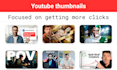 create high CTR youtube thumbnails fast