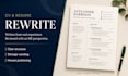 professionally rewrite and optimize your resume or CV