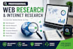 do professional web research and internet research