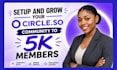 setup circle so online community setup circle so online course circle website