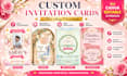 design a custom invitation card for any occasion