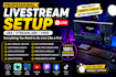 professionally set up obs studio, streamlabs, vmix,