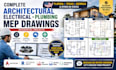 draw your architectural, mep drawings, electrical, plumbing plans