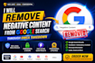 remove negative google search results with dmca