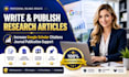 write backdated publish research article increase google scholar citation