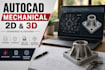 create autocad 2d drawings, 3d cad models and technical drawings