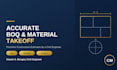 do accurate construction material takeoff and boq estimation