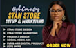do stan store setup, stan store design, payhip, gumroad, stan store marketing