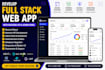 develop full stack web app with backend API and admin panel