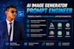 create professional ai image prompts for midjourney, dall e, chatgpt