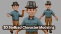 create stylized game ready character in blender with uv textures and rigging