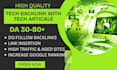 get you premium tech backlink on tech websites with tech articles