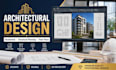 design modern architectural structural planning residential building complex
