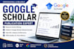 write and publish articles on google scholar, increase citation, backdated