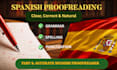 edit and proofread spanish articles, books, and documents