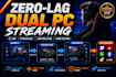 build a professional dual PC streaming setup with obs and streamlabs