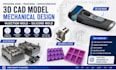 do 3d cad model, mechanical design, injection mold, silicone mold