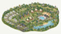 do illustrated campground, campsite,  rv park and glamping maps