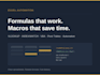 create, fix and automate excel spreadsheets with formulas