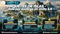 design a realistic 3d island environment in unity