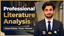 write professional literary analysis
