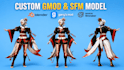 create custom gmod playermodel, sfm model, tf2 and l4d2 source engine character