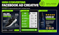 design high converting facebook ad creative and static ads