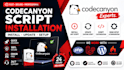 install and setup codecanyon PHP script on your server
