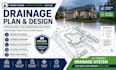 design a drainage plan, site drainage and grading design to prevent flooding