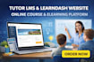 setup tutor lms elearning online course learndash educational math tutor website