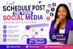 schedule post on your social media