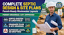 do ca tx fl septic design septic layout drain field and septic permit site plan
