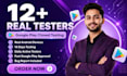 provide 12 testers or 20 testers for google play closed testing