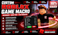 create roblox macro for game automation, repetitive gameplay task workflow