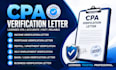provide a licensed tax preparer or CPA verification letter