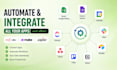 integrate excel spreadsheet, forms, jotform, calendar, slack, airtable, trello