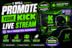 promote your kick live stream to a targeted audience
