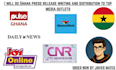 do ghana press release writing and distribution to top media outlets