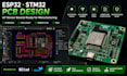 design esp32 stm32 pcb, iot sensor boards ready for manufacturing
