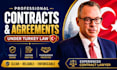 draft professional contracts and agreements under turkey law