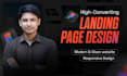 do landing page website design in figma