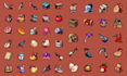 create pixel art UI, icons, hud and game assets