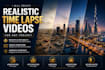 create realistic time lapse videos for any project