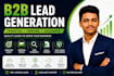 targeted b2b lead generation, email list building and web research