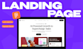 design a modern high converting landing page in figma