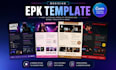 design a professional electronic press kit for musicians