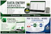 do data entry, excel and data cleaning
