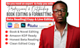 do book editing amazon KDP beta reading novel kindle ebook copy and line editing