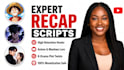 write viral anime manga and manhwa youtube recap scripts